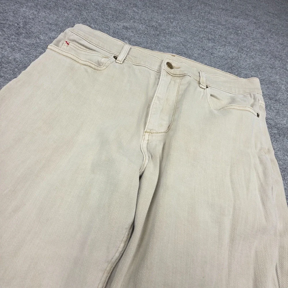 Marine Layer 5 Pocket Slim Straight Twill Pant Men's 33 x 32 (FITS 32 x 30)Beige